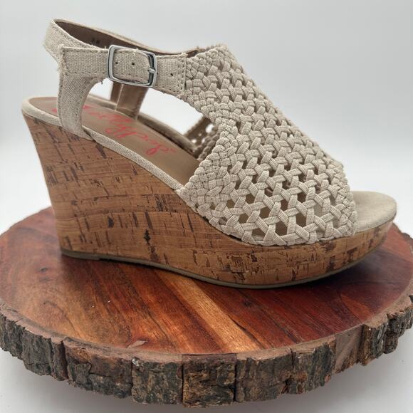 Jelly Pop Womens Adelie Wedge Sandals Size 8. Boho Cottagecore Peasant - Picture 2 of 10